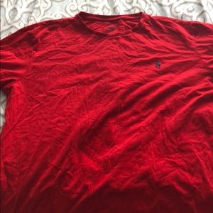 Navy blue embroidered polo guy